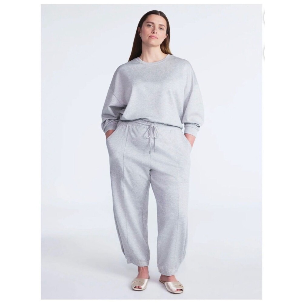 Men's Gray Drawstring Sweatpants - Picture 3 of 4
